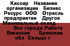 Кассир › Название организации ­ Бизнес Ресурс, ООО › Отрасль предприятия ­ Другое › Минимальный оклад ­ 30 000 - Все города Работа » Вакансии   . Брянская обл.,Сельцо г.